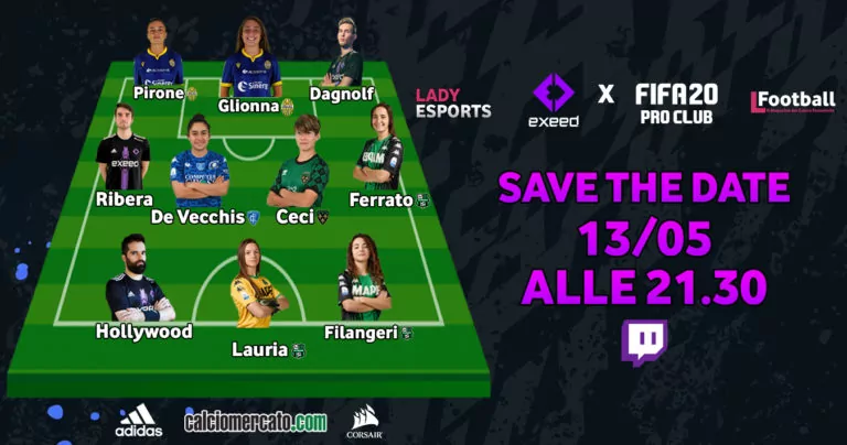 lady esports calciatrici serie a protagoniste con exeed