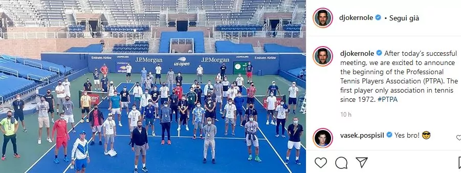 Novak Djokovic PTPA