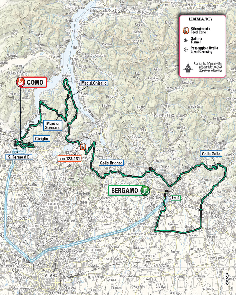 Il Lombardia percorso