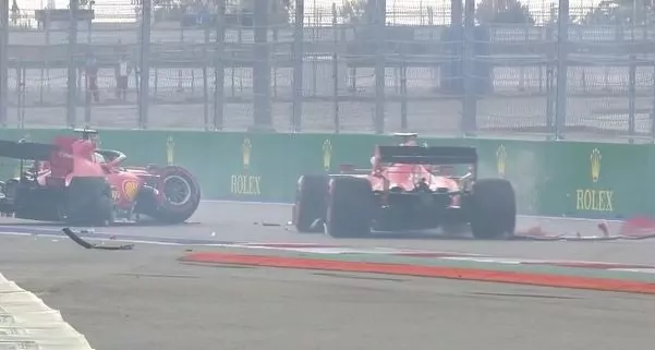 Incidente Vettel Q2 qualifiche Sochi