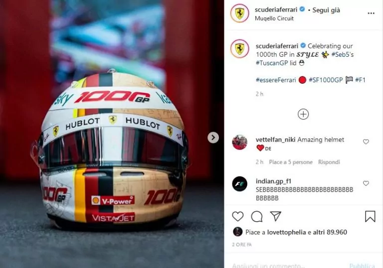 casco vettel mugello