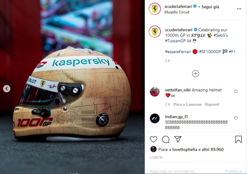 casco vettel mugello