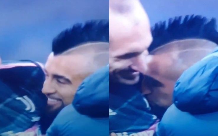 Inter Juve Bufera Su Vidal Il Cileno Bacia Lo Stemma Bianconero VIDEO 
