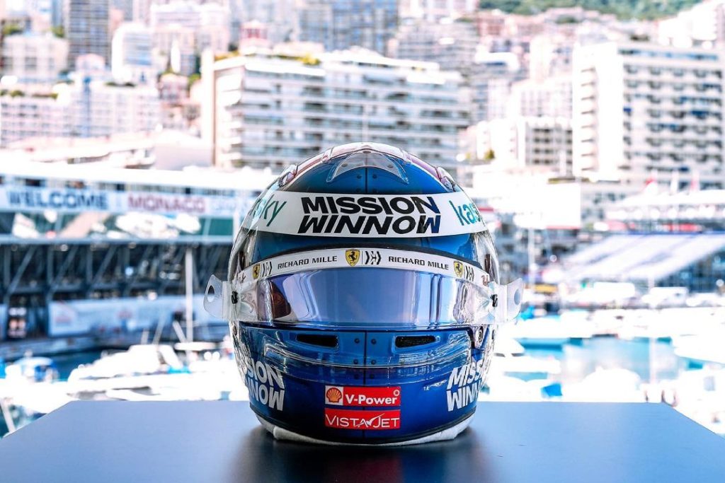 casco leclerc gp monaco