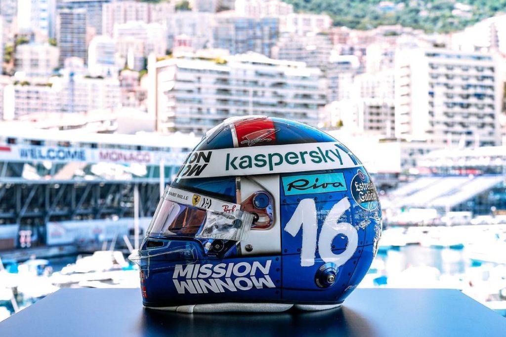 casco leclerc gp monaco