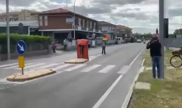 segnalatore colpito da dombrowski