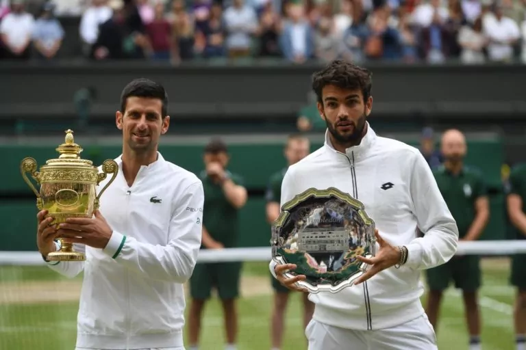 Berrettini e Djokovic