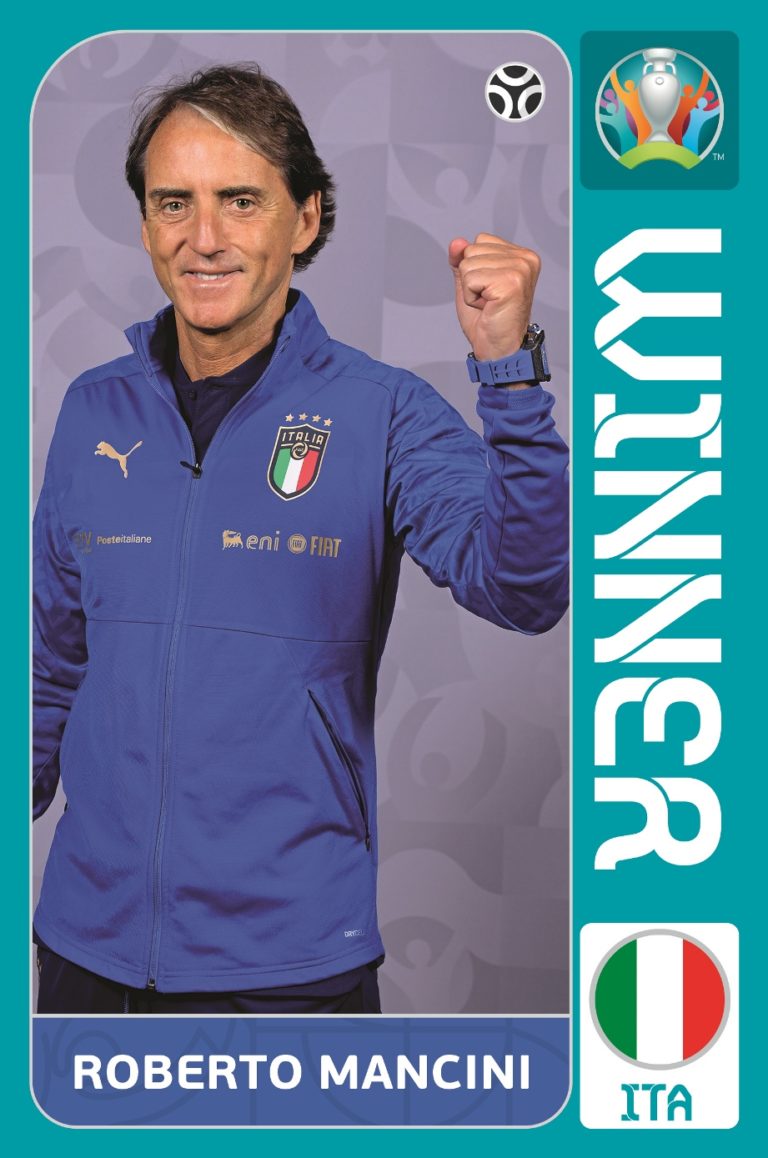 WINNER POSTER ITALIA CAMPIONE D'EUROPA  RED ALBUM  PANINI EURO 2020 