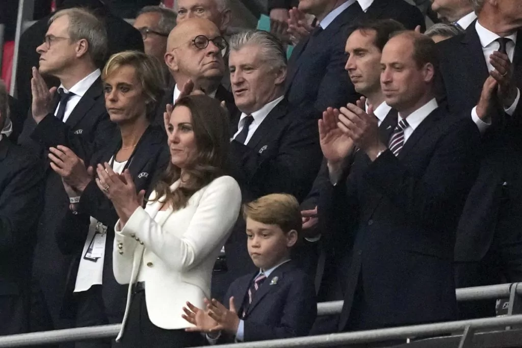 William, Kate e George