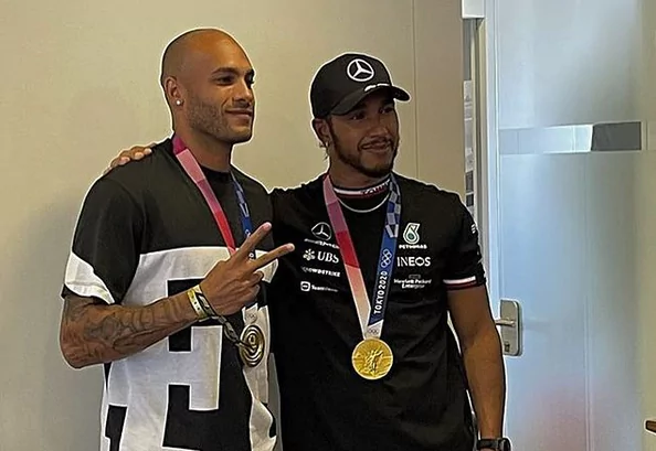 marcell jacobs lewis hamilton