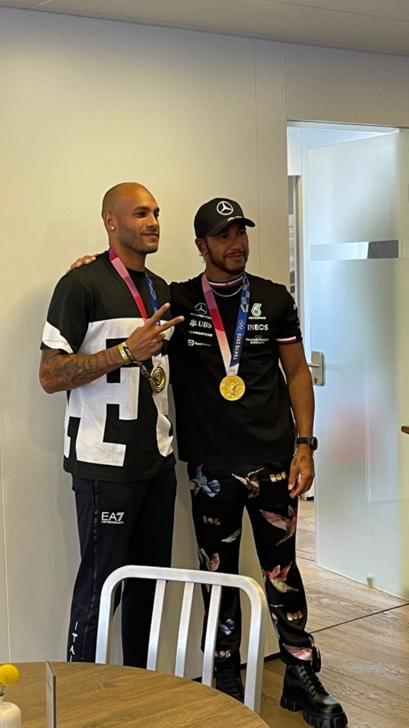 marcell jacobs lewis hamilton