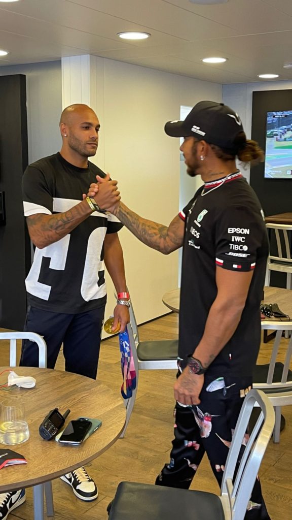 marcell jacobs lewis hamilton