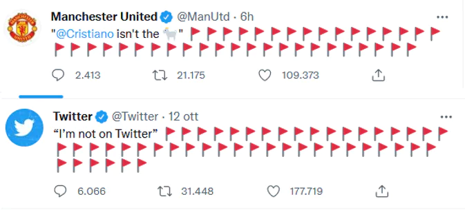 bandiere rosse twitter