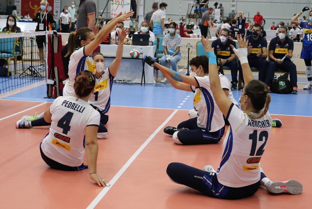 sitting volley