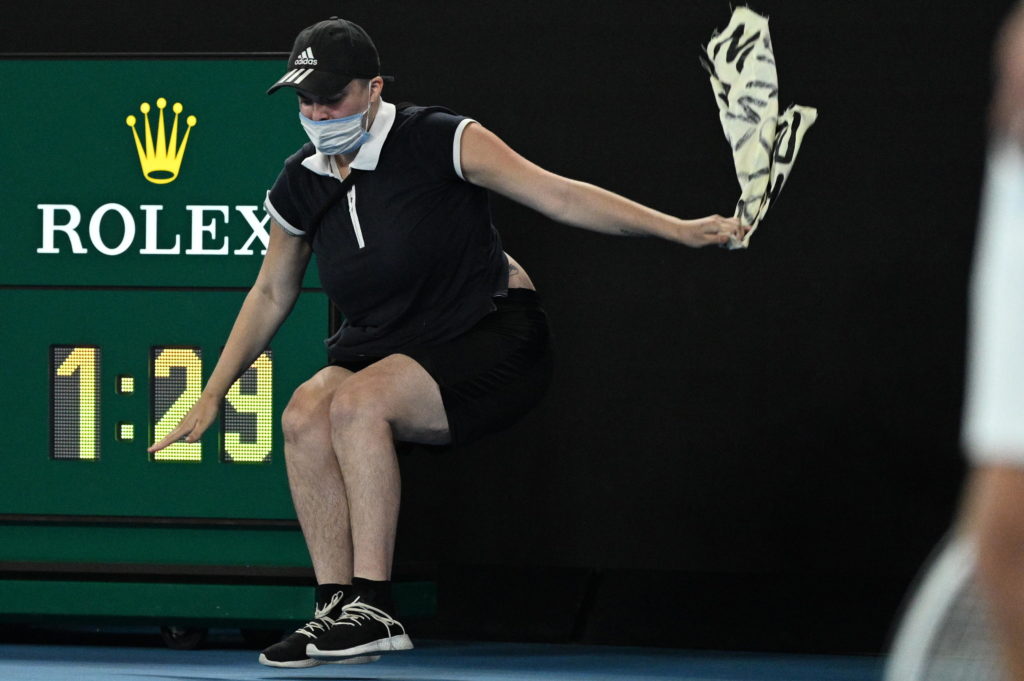 invasione di campo finale australian open