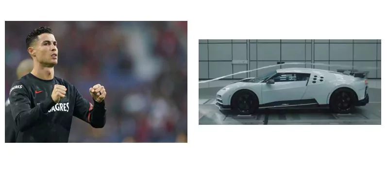 cristiano ronaldo bugatti