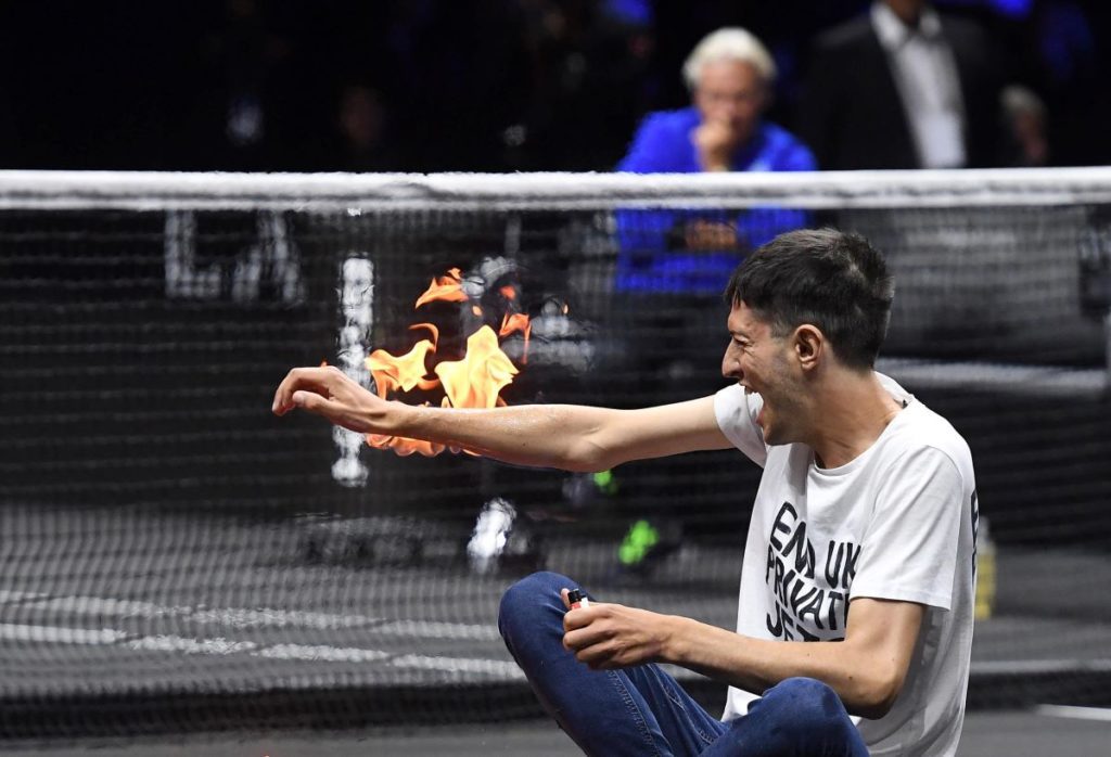 protesta Laver Cup