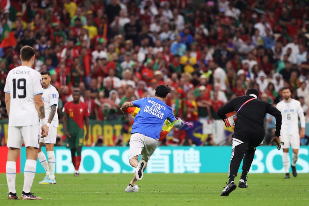 Mario Ferri invasione di campo Portogallo Uruguay Mondiali Qatar