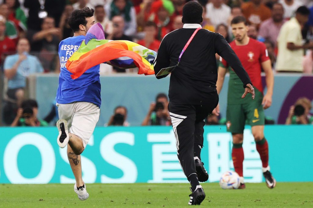 Mario Ferri invasione di campo Portogallo Uruguay Mondiali Qatar