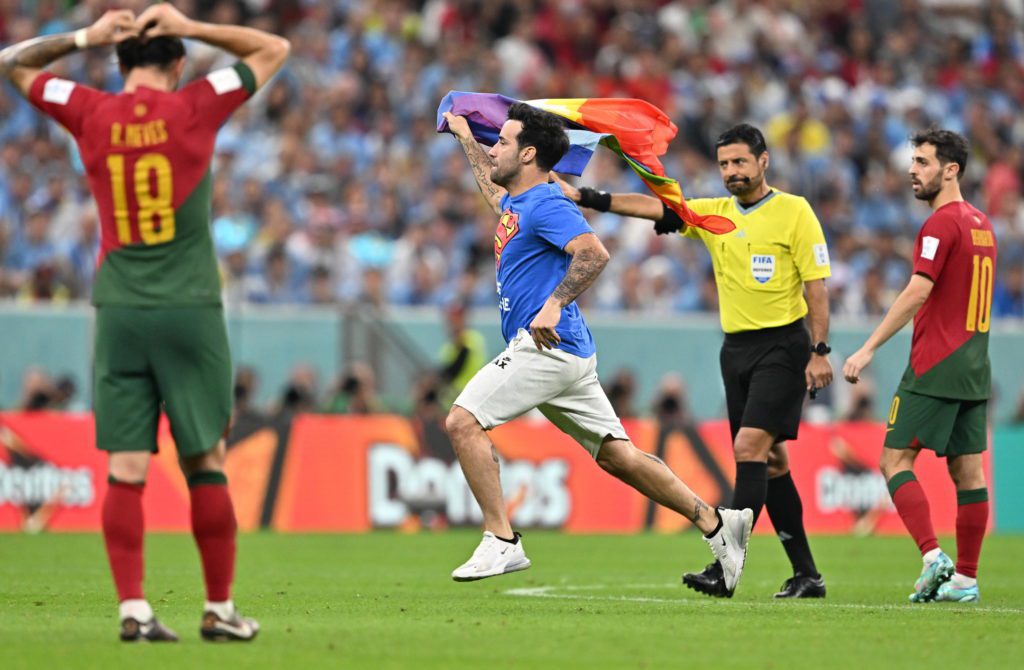 Mario Ferri invasione di campo Portogallo Uruguay Mondiali Qatar
