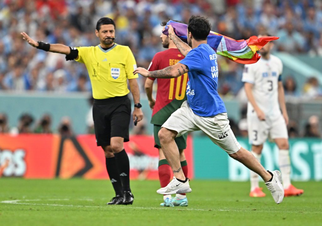 Mario Ferri invasione di campo Portogallo Uruguay Mondiali Qatar