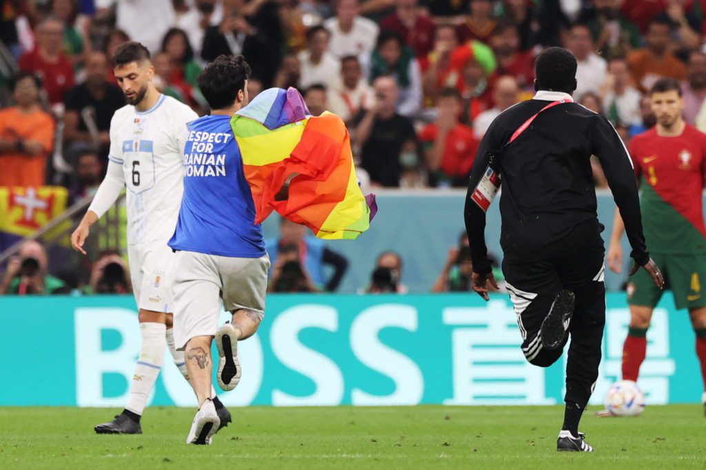 Mario Ferri invasione di campo Portogallo Uruguay Mondiali Qatar
