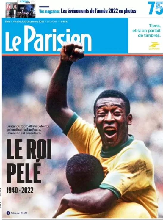 giornali morte pelé