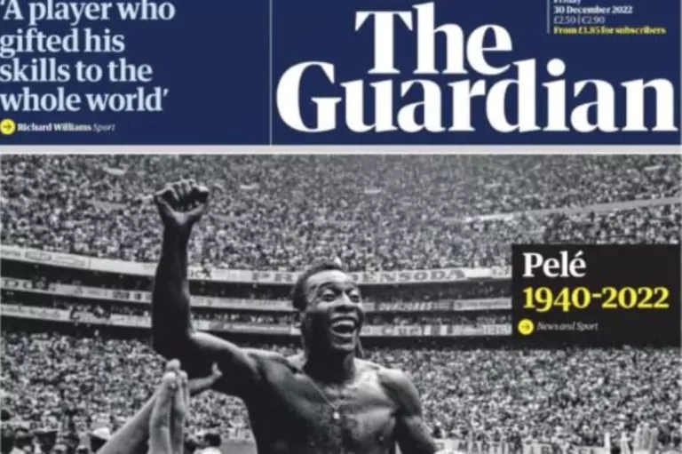 prime pagine morte pelé