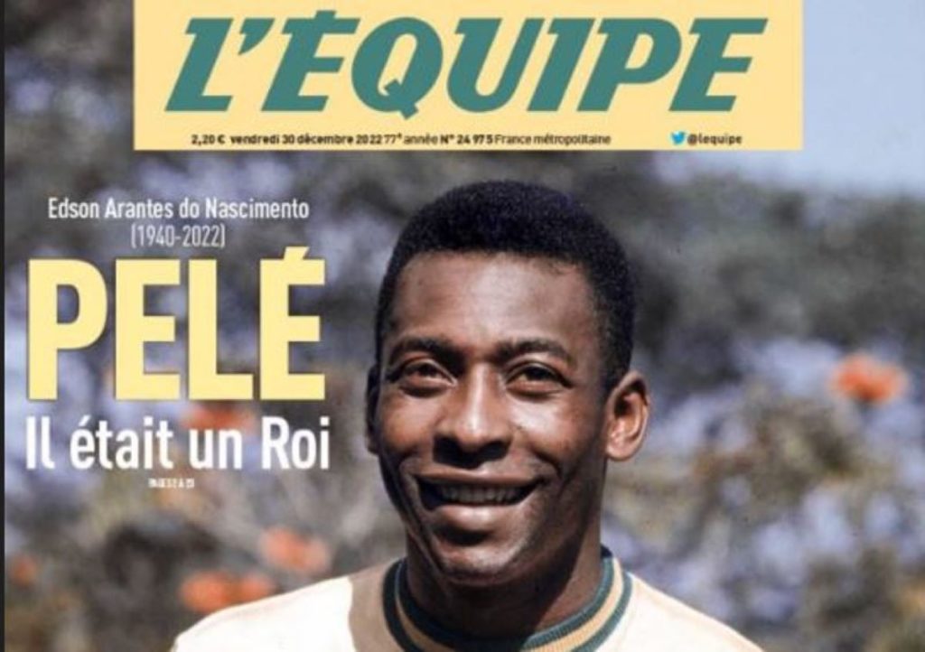 giornali morte pelé