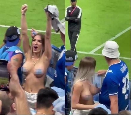 tifosa argentina topless