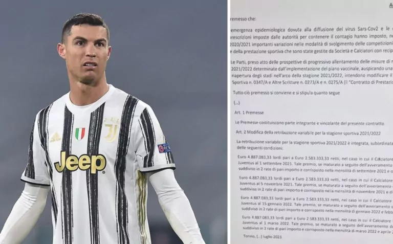 carta cristiano ronaldo