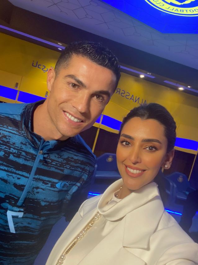 selfie Ronaldo giornalista