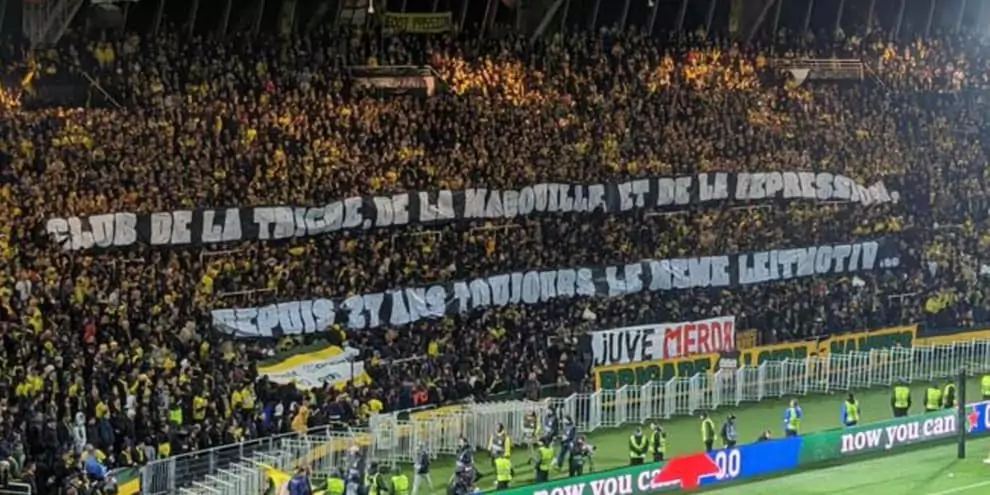 striscione nantes juventus