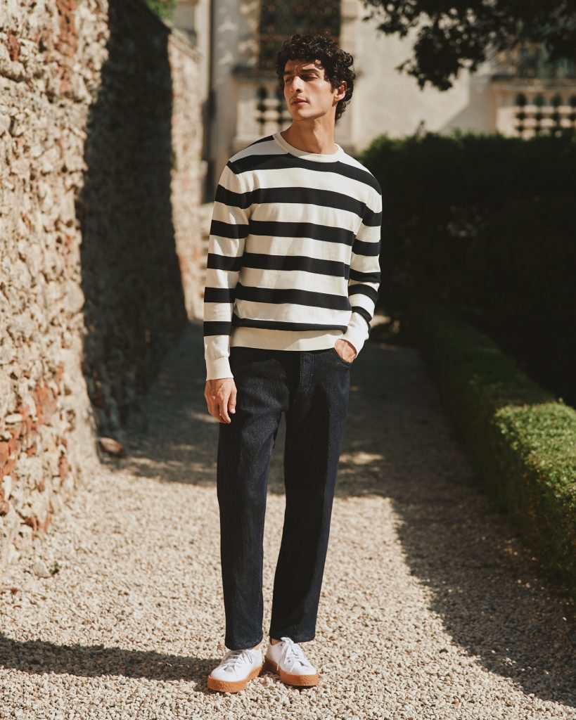 Cruna_Indossato maglia Marinieres + Pantalone Venice