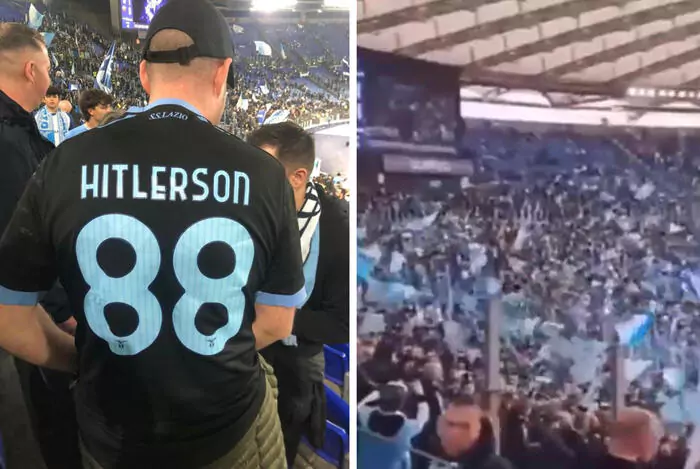 Tifoso Lazio maglia Hitlerson 88