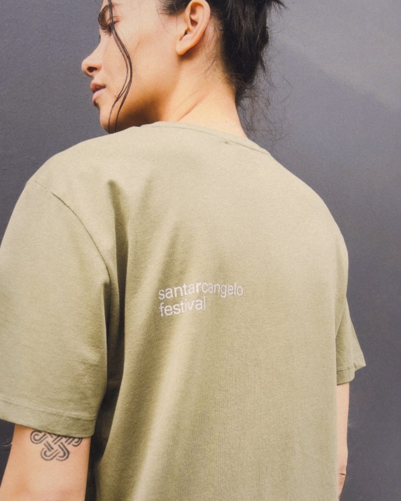 Terranova T-Shirt fronte capsule collection upcycling Santarcangelo Festival