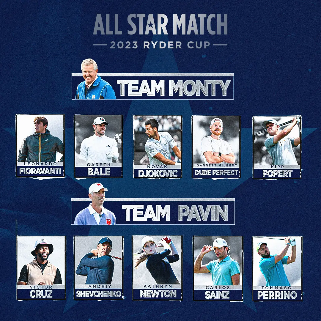 Ryder Cup All Star Match Teams