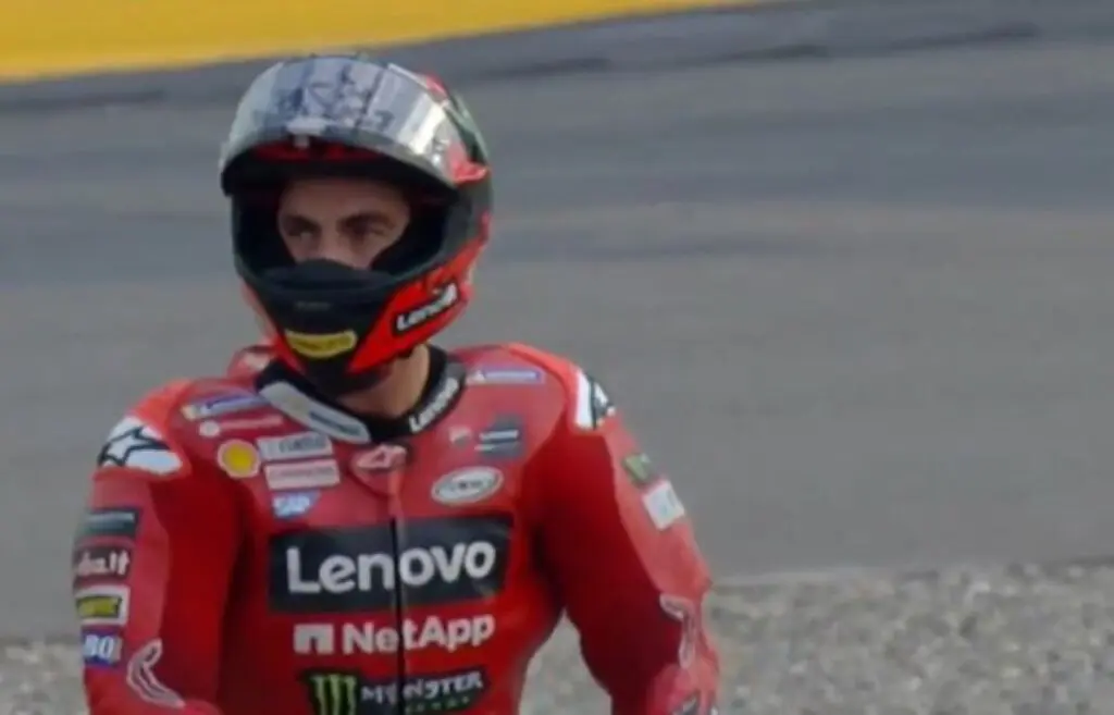 caduta Bagnaia