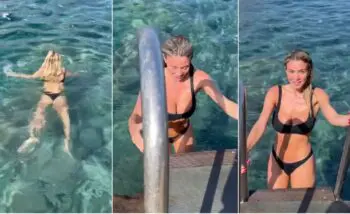 Diletta Leotta bagno Sicilia