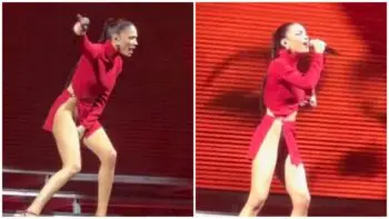 Elodie concerto senza mutande