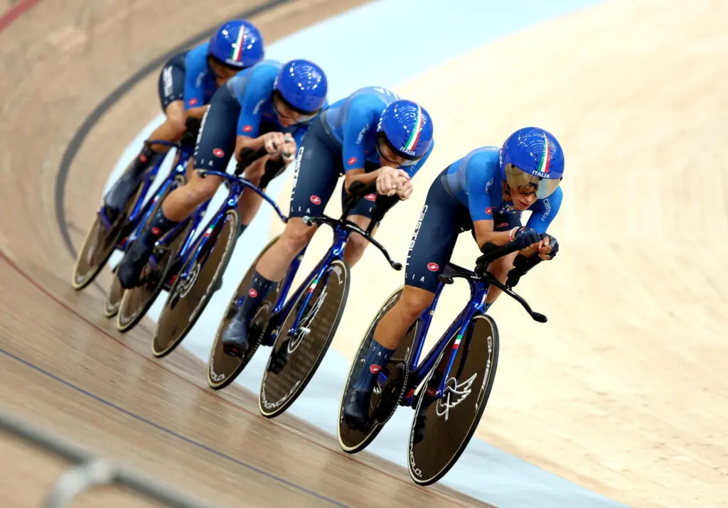 Italia femminile inseguimento ciclismo su pista