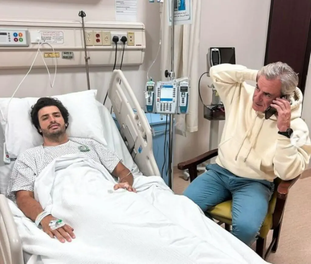 Sainz operazione appendicite
