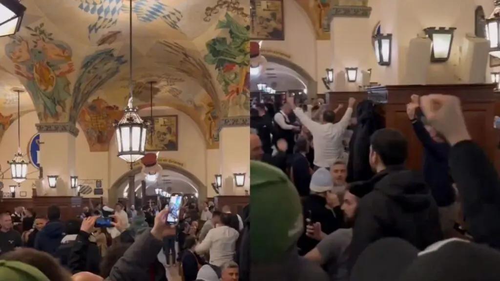 Tifosi Lazio cori fascisti a Monaco