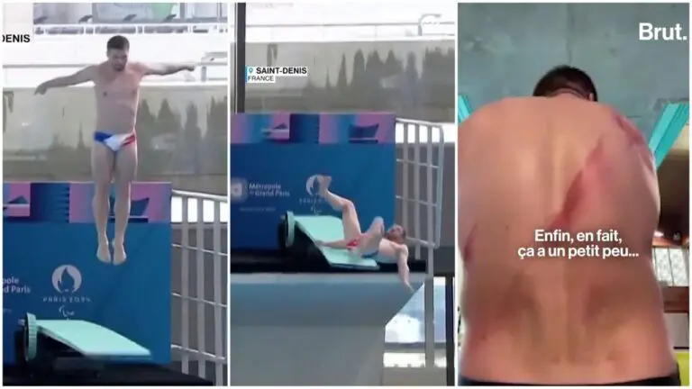 Alexis Jandard caduta trampolino